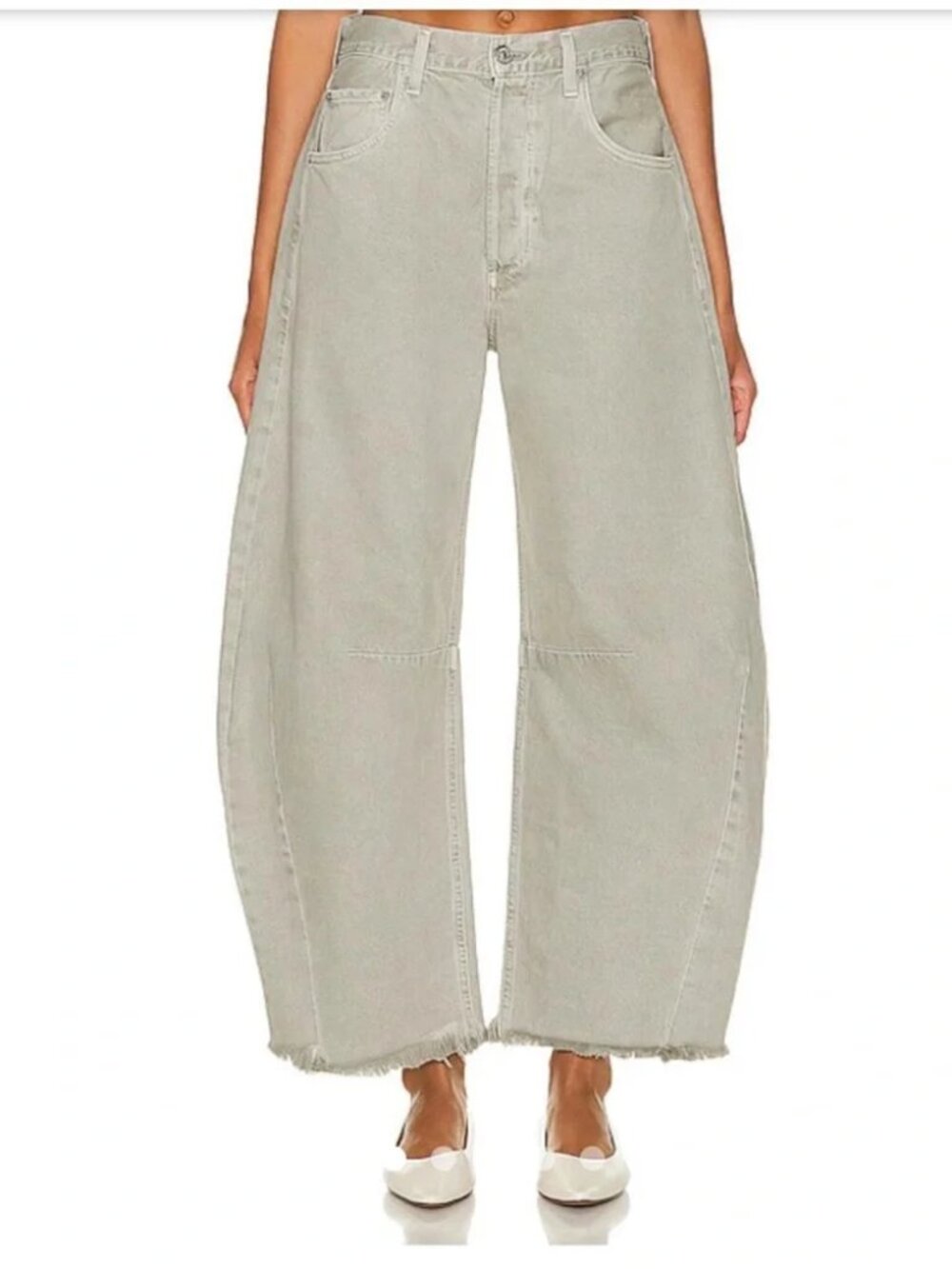 Citizens of Humanity Horseshoe Barrel Jeans in Grey, Size 31